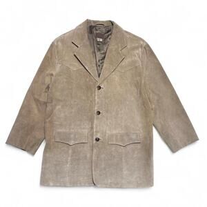Pendleton Vintage 90s Pigskin Three Button Suede Blazer Western Jacket Medium